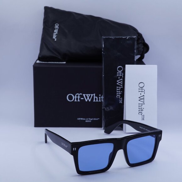 Off-White OERI109 LAWTON 1045 Square Sunglasses – Black/Blue - Picture 5 of 10
